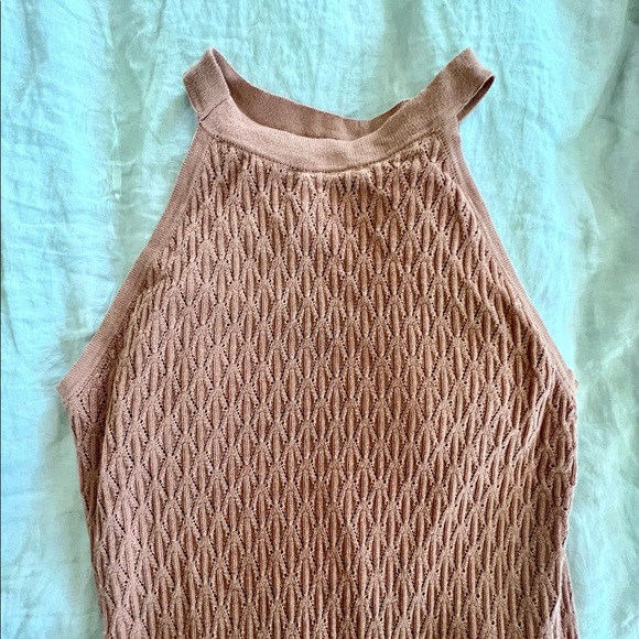 House of Harlow 1960 X REVOLVE, Halter midi knitwear dress, camel color, S - Picture 2 of 5